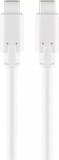 Cablu USB Type C Generatia 1 tata-tata 1m alb GOOBAY