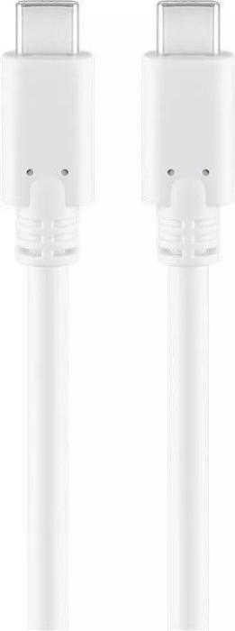 Cablu USB Type C Generatia 1 tata-tata 1m alb GOOBAY
