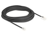 Cablu Telefon DELOCK 10m Negru RJ11 RJ45 30AWG Cod 88039