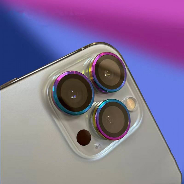 Folie Telefon Nanoglass Apple iPhone 14 Apple Iphone 14 Plus Camera Spate Colorful