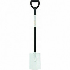 FISKARS. Cazma dreapta pentru plantat, alba, lungime 1050 mm