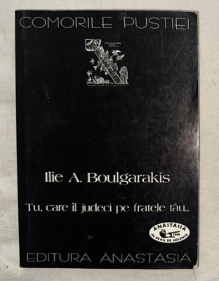 Ilie A. Boulgarakis - Tu, care il judeci pe fratele tau Comorile pustiei foto
