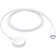 Incarcator Cablu cu Incarcare Magnetica USB Type C 1M Pentru Apple Watch Alb foto