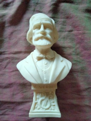 semnat, bust Giuseppe Verdi 10 octombrie 1813 _ 27 ianuarie 1901 foto