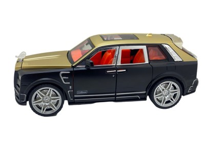 Macheta metal replica Rolls Royce Cullinan negru sunet, lumini, claxon, deschide tot 1:24 foto