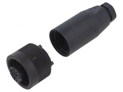 Conector circular PIN 7 mufă mamă foto