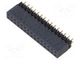 Conector şiruri pini tată 30 PIN 2,54mm aurit THT SAMTEC