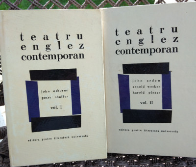 Teatru englez contemporan 2 volume , 1968 foto