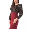 C572-81 Rochie visinie de zi, cu imprimeu floral