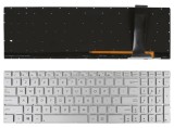 Tastatura laptop noua Asus N56 N550 N56V U500VZ N76 N76VM N76VJ Silver Backlit Win 8 Layout US