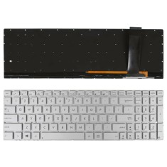 Tastatura laptop noua Asus N56 N550 N56V U500VZ N76 N76VM N76VJ Silver Backlit Win 8 Layout US