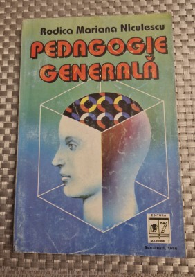 Pedagogie generala Rodica Mariana Niculescu foto