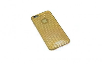 Husa Silicon Samsung Galaxy S7 g930 Diamond Clear Gold foto