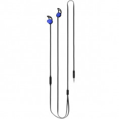 Casti In-ear Comfy Tellur, Cu fir 1.2 m, Rezistent la noduri, Jack 3.5mm, Albastru foto