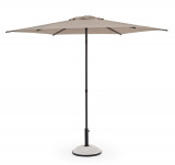 Umbrela pentru gradina / terasa Samba, Bizzotto, &Oslash; 270 cm, stalp &Oslash; 38 mm, otel/poliester, grej