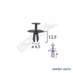 Clips fixare pentru citroen/peugeot 6.5x13.9mm - negru set 10 buc UNIVERSAL Universal #6