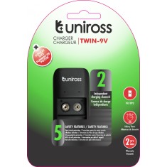 Incarcator acumulatori 9V, Ni-Mh cu incarcare USB - Uniross