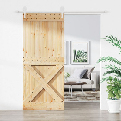Usa glisanta cu set feronerie, 90x210 cm, lemn masiv de pin GartenMobel Dekor foto