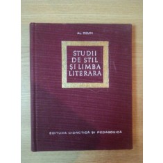 STUDII DE STIL SI LIMBA LITERARA de AL BOJIN , 1968