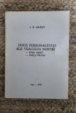 DOUA PERSONALITATI ALE VEACULUI NOSTRU :HARET, PARVAN -I.D.LAUDAT , DEDICATIE