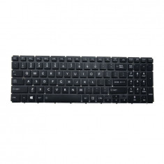 Tastatura Laptop, Toshiba, Satellite L50-B-16Z, iluminata, fara rama, neagra, us