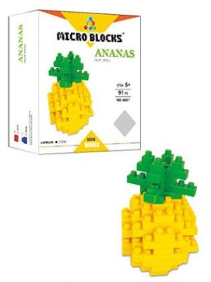 Joc tip lego cu tema Ananas, 5 ani+, MICROBLOCKS foto