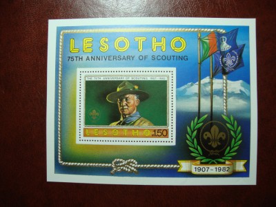 LESOTHO BLOC SCUTISM MH/MNH foto