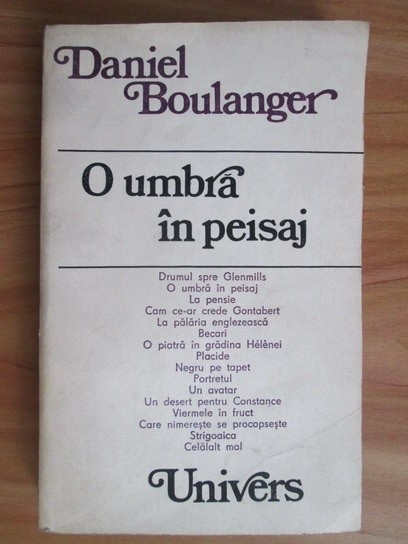 Daniel Boulanger - O umbra in peisaj