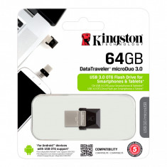 Memorie USB Kingston DataTraveler MicroDuo, 32GB, USB 3.0, OTG foto