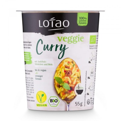 Orez cu jackfruit si curry instant, bio, 55g, Lotao foto