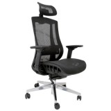 SCAUN FULL MESH LYON LUX - NEGRU/NEGRU