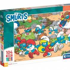 Puzzle Clementoni, Maxi, The Smurfs, 104 piese