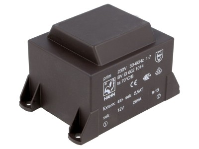 Transformator PCB &amp;icirc;ncapsulat 28VA 230V foto
