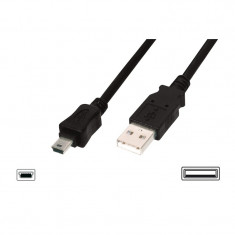 Cablu Date &amp;amp; Incarcare MiniUSB (Negru) foto