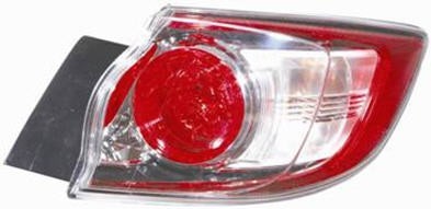 Stop spate lampa Mazda 3 (BL) Hatchback 07.2009-09.2013, TYC partea Dreapta, partea exterioara, fara suport becuri foto