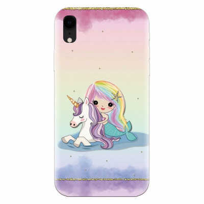 Husa silicon pentru Apple Iphone XR, Mermaid Unicorn Play foto