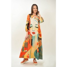 ROCHIE LUNGA MEDITATIE URBANA CU BUZUNARE ZENYA TALIE UNICA Multicolora