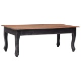 Cumpara ieftin Masuta de cafea, 120 x 60 x 45 cm, negru, lemn masiv de mahon
