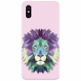 Husa silicon pentru Xiaomi Mi 8 Pro, Polygon Lion