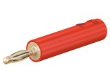 Adaptor Banană 2mm 10A Roșu Aurit