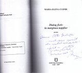 AS - MARIA - ELENA CUSNIR-DIALOG FICTIV LA MARGINEA NOPTILOR(DEDICATIE+AUTOGRAF)