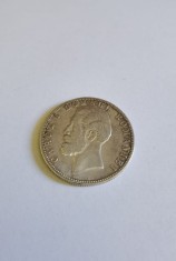 Moneda Argint Carol I, 5 Lei 1880(kullrich Pe Cerc) - - foto