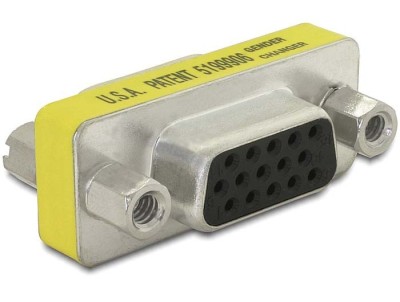 ADAPTER GENDER CHANGER VGA BUCHSE-BUCHSE 65001 DELOCK foto