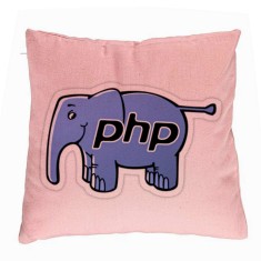 Perna Decorativa, Model PHP, 40x40 cm, Roz, Husa Detasabila, Burduf foto
