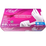Cutie 100x Manusi Examinare Latex, Ebruli, de Unica Folosinta, Texturate, Usor Pudrate, Marimea M