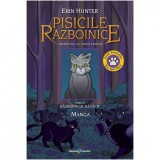 Manga-Pisicile razboinice vol. 1-Aventurile lui Dunga Cenusie.Razboinicul ratacit, Erin Hunter, Galaxia Copiilor