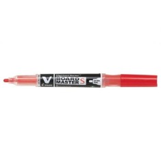 Marker pentru tabla Pilot Vboard Master S 1.3 mm varf rotund rosu