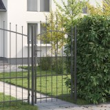 vidaXL Poartă de grădină cu blocare Gri 170 x 100 cm 100 x 175 cm Oțel