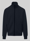Cumpara ieftin Bluză bărbați big sizes cu fermoar, croială Regular fit, Bleumarin, 2XL