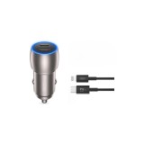 Incarcator auto SMART Quick charge USB PD 40W type C +cablu lightning compatibil Iphone Cod:XO-CC51-Q189A Automotive TrustedCars, Oem